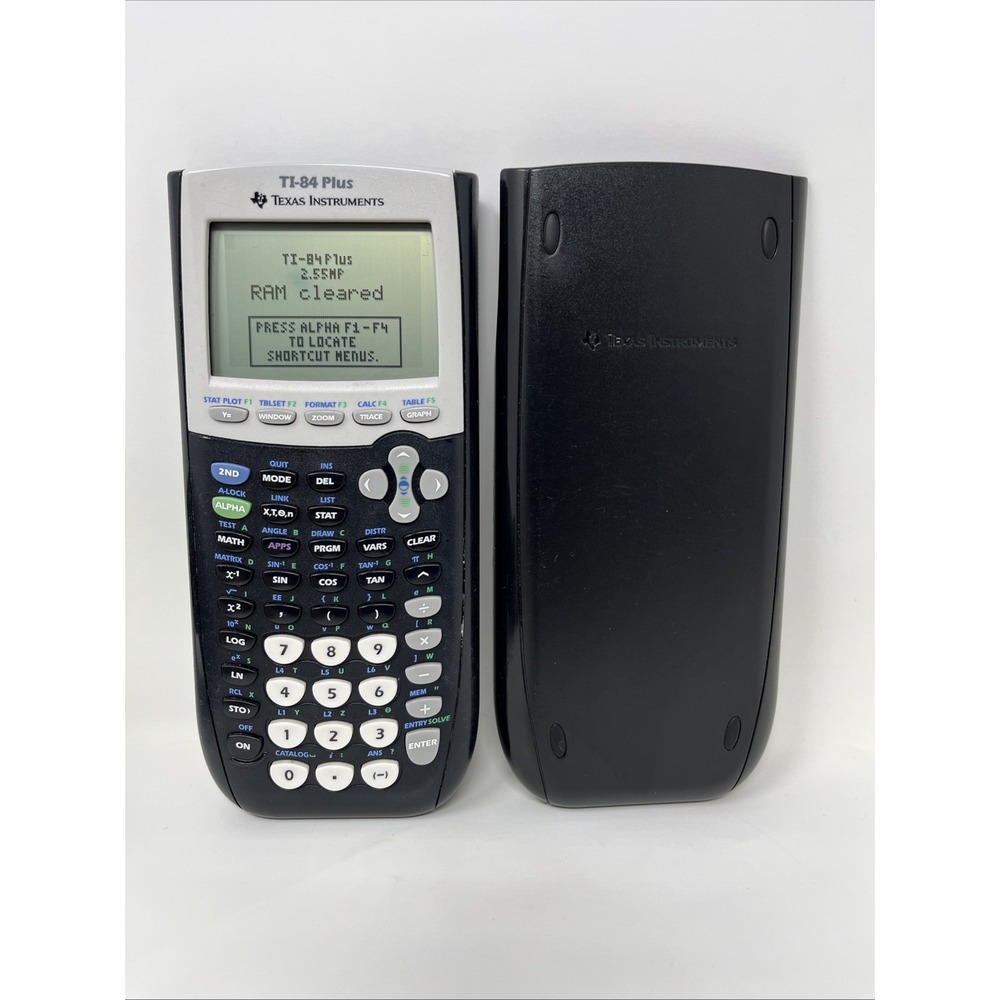 Texas Instruments TI-84 Plus Graphing Calculator w/ Slide Cover - Tested Works